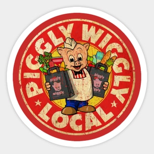 VINTAGE LOCAL PIGGLY Sticker